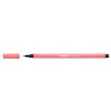 Stabilo 150/68/040 Neon Rd Fibre-Tip Pen M 1,0mm (10stk.)