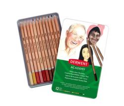 Akvarel hudfarve blyanter 12 stk. Derwent 2300386 (6 sker)