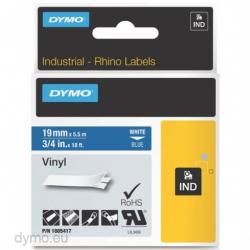 DYMO Rhino 1805417 Vinyl tape 19mm x 5,5m hvid p bl