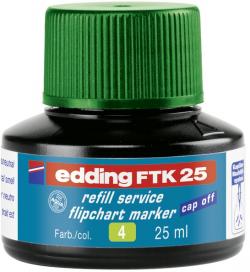 Edding FTK25-4 grn refill blk til flipchart markers