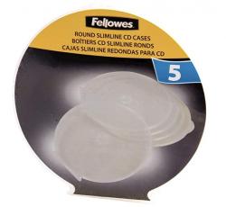 Fellowes 9834201 CD SlimCase Runde 5stk (Udsalg f stk)