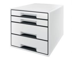 Desk Cube Leitz 4-skuffer hvid 52521001