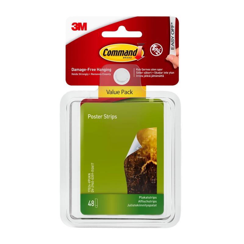 Command Poster Strips Value Pack 17024-VP, 3M 7100138205
