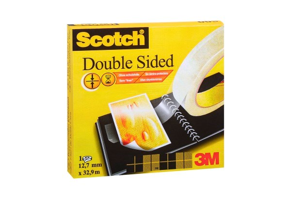 Scotch dobbeltklbende 12mm x 33m, 3M 7100170073, 72stk