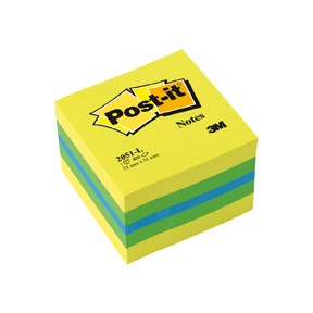 Post-it Notes 51x51 mini kubusblok Lemon, 3M 7100172394, 5stk