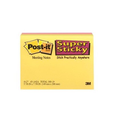 Post-it SS-Notes 149x200 Meeting 4stk. 3M, 3 pakker