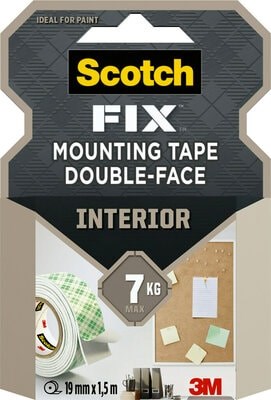 Scotch-Fix mont. tape 19mm x 1,5m inde, 3M 7100263303