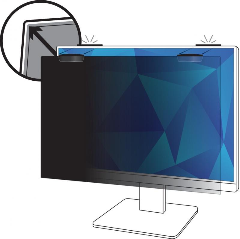 Privacy Filter 27\" FS Monitor w COMPLY Magnetic Attach, 3M PF270W9EM