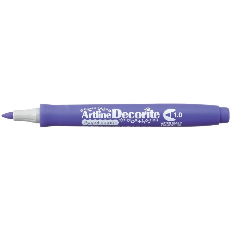 Artline Decorite Bullet 1.0mm pastel purple, Artline EDF-1 PASTEL PURPLE, 12stk