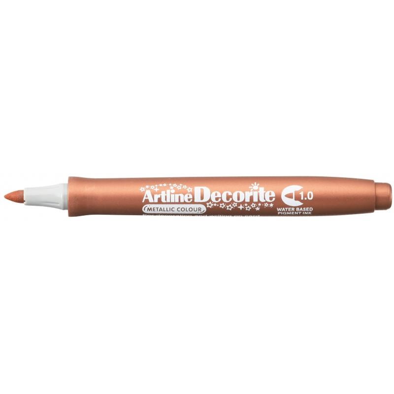 Artline Decorite Bullet 1.0mm bronze, Artline EDFM-1 BRONZE, 12stk