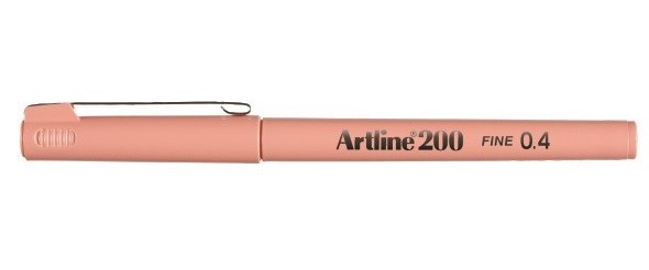 Fineliner 200 Fine 0.4 abrikos, Artline EK-200 aprikot, 12stk
