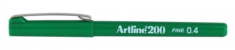 Fineliner Artline 200 Fine 0.4 grn, Artline EK-200 GREEN, 12stk