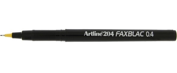 Fiberspidspen 204 FAX sort, Artline EK-204 black, 12stk