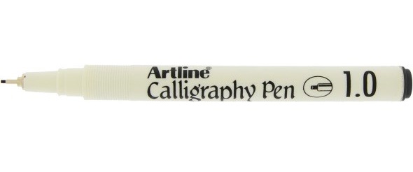 Calligraphy Pen 1.0 sort, Artline EK-241 black, 12stk