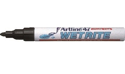 Marker 47 Wetrite 1.5 sort, Artline EK-47 black, 12stk