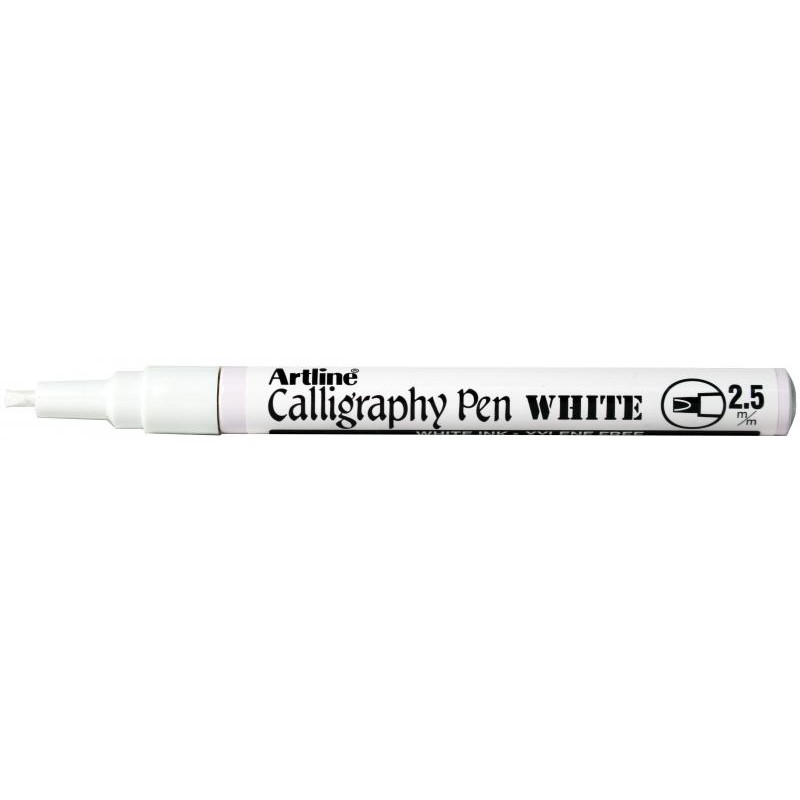 Artline 993 Calligraphy hvid, Artline EK-993 WHITE, 12stk