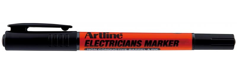 Electricians marker sort, Artline EKPR-ELFT-black, 12stk