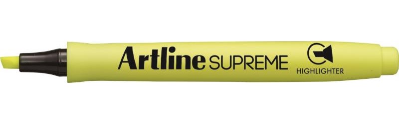 Supreme Highlighter f.gul, Artline EPF-600 F.yellow, 12stk