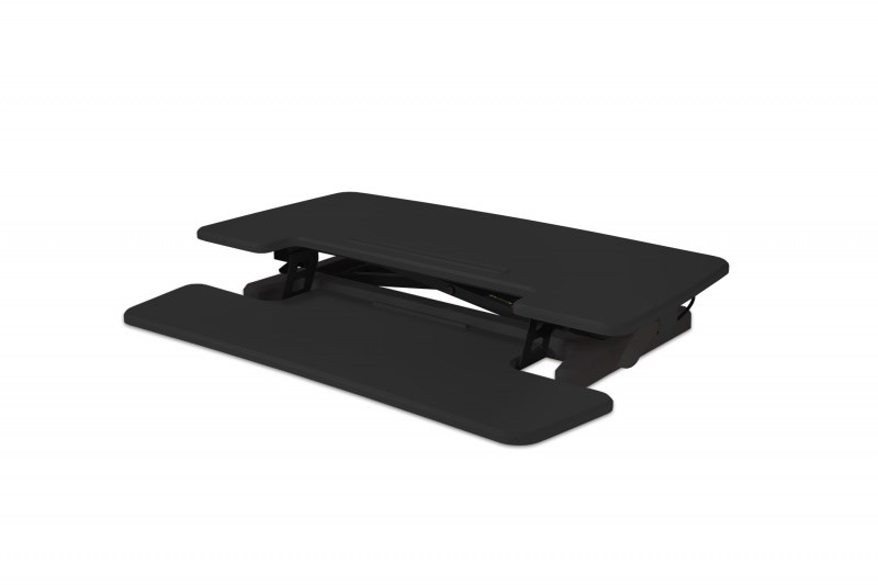 Adjustable Sit-Stand Desk Riser 2, Sort, BakkerElkhuizen BNEASSDR2B