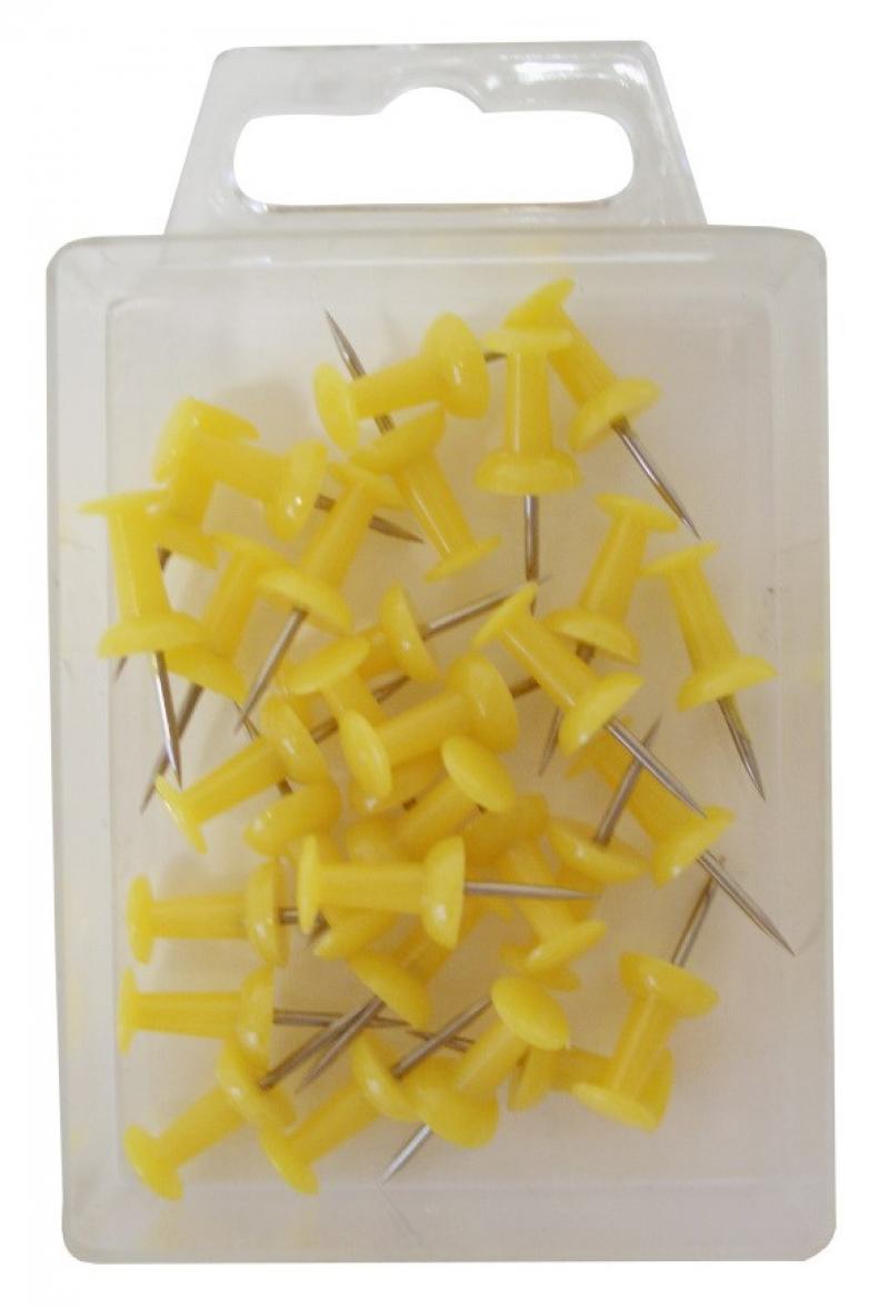 Kortnl Push pin gul 30stk, Bngers 138301