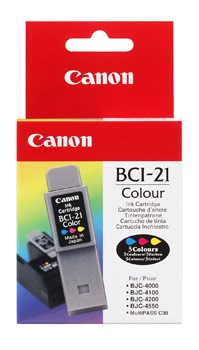 BCI-21C farve blk refill, Canon 0955A002
