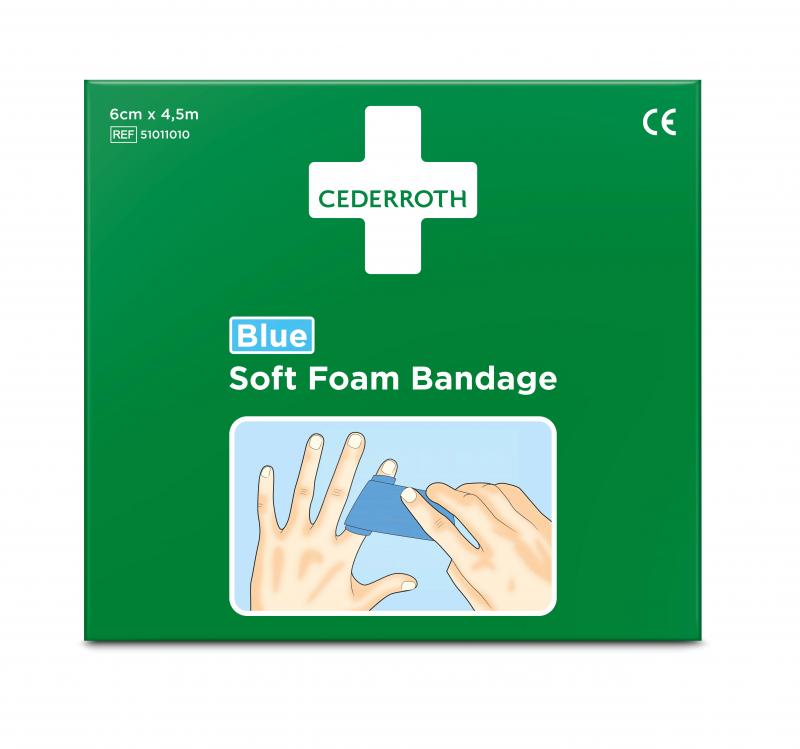 Soft Foam Bandage Bl 6cmx4,5m, Cederroth 51011010