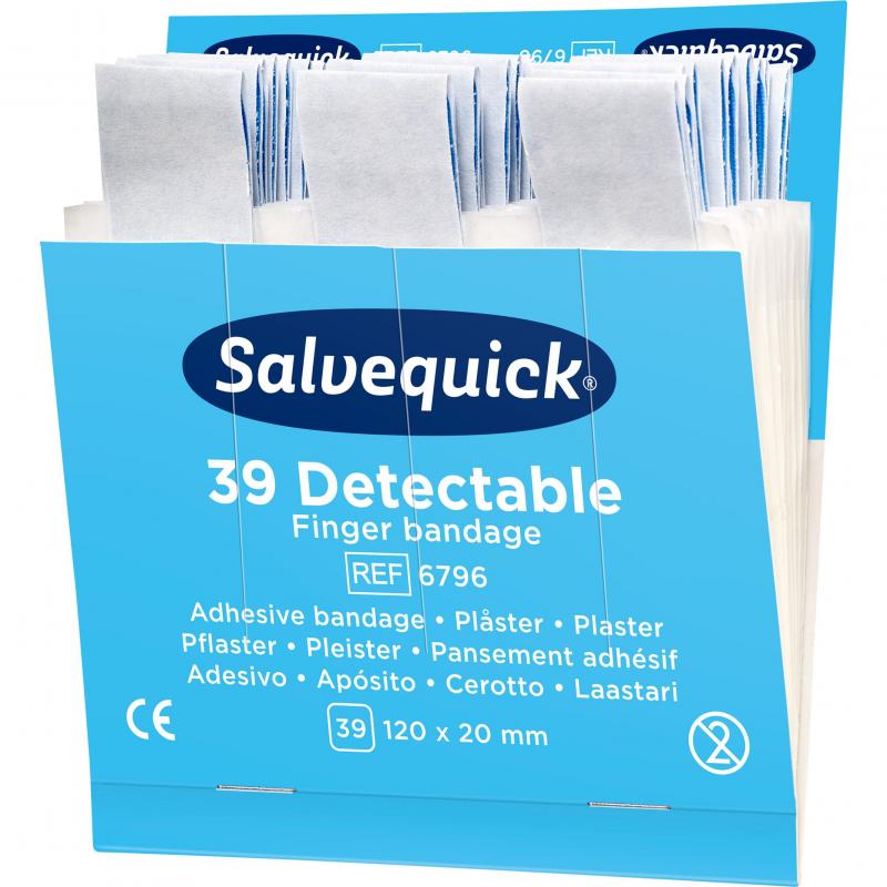 Salvequick Plaster bl ekstra lange refill, Cederroth 6796, 6stk