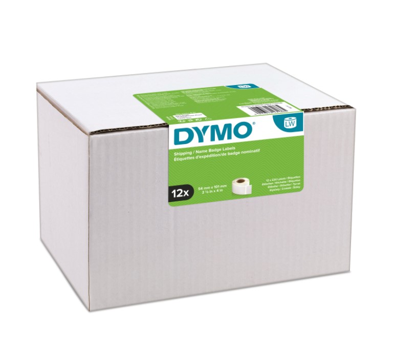 DYMO 99014 x 12stk. ship etiket 54x101mm, 12 ruller x 220 labels S0722420