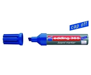 Edding 365-003 blå board marker, skrå spids 2-7mm (10stk.)