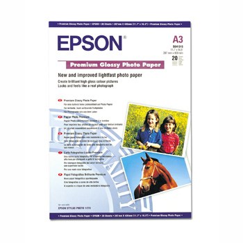 A3 premium glossy photo paper (20), Epson C13S041315