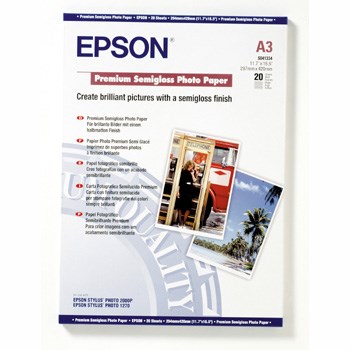 A3 prem. semigloss photo paper, Epson C13S041334