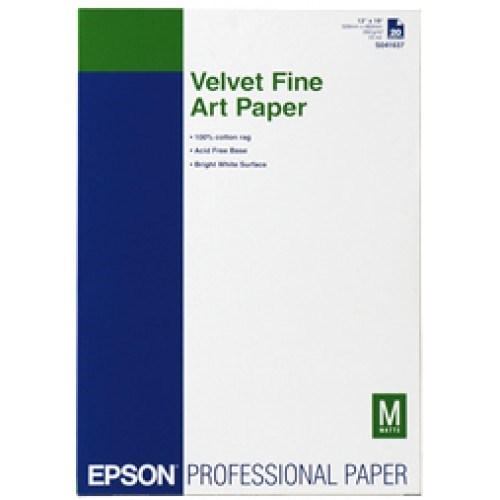 A3 Velvet Fine Art Paper 260g (20), Epson C13S041637