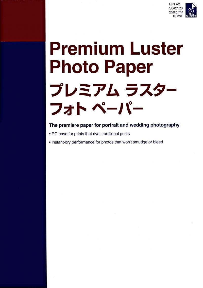 A2 Premium Luster Photo paper (25), Epson C13S042123