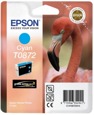 Epson blækpatron C13T08724010 cyan (650s)