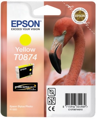 Epson blækpatron C13T08744010 gul (1.160s)