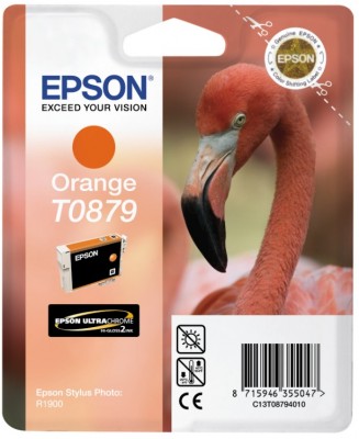 Epson blækpatron C13T08794010 orange (1.215s)