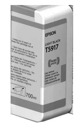 Epson blækpatron C13T591700 lyst sort