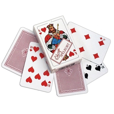 Spillekort bergs Poker FSC rd, 10stk. 181589