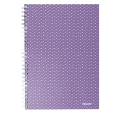 Notesbog Colour\'Breeze A5 kvadreret lavendel, Esselte 628469, 4stk