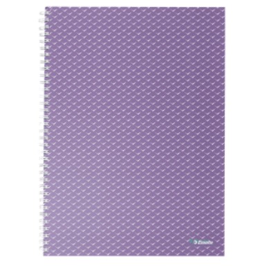 Notesbog Colour\'Breeze A4 kvadreret lavendel, Esselte 628479, 4stk
