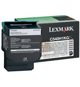 Tonerpatron Lexmark sort C540H1KG, original mellem kapacitet 2000s