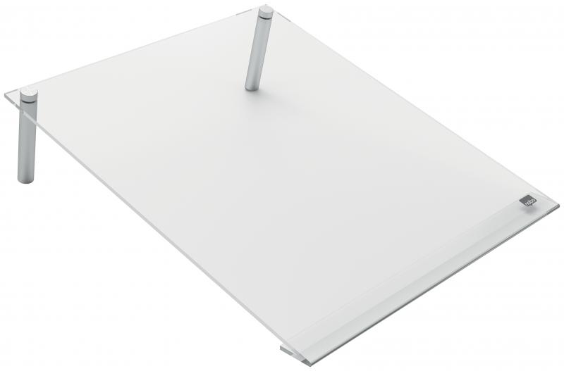 Skrivebords whiteboard mini, transparent vinklet A4, Nobo 1915612