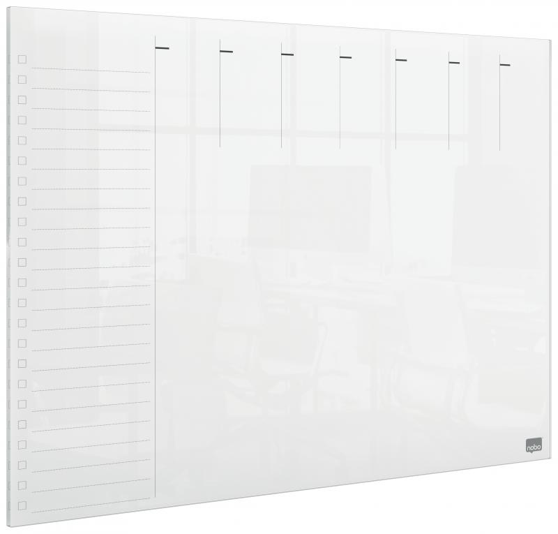 Mini whiteboard planner skrivebord / vg, transp. A3, Nobo 1915615