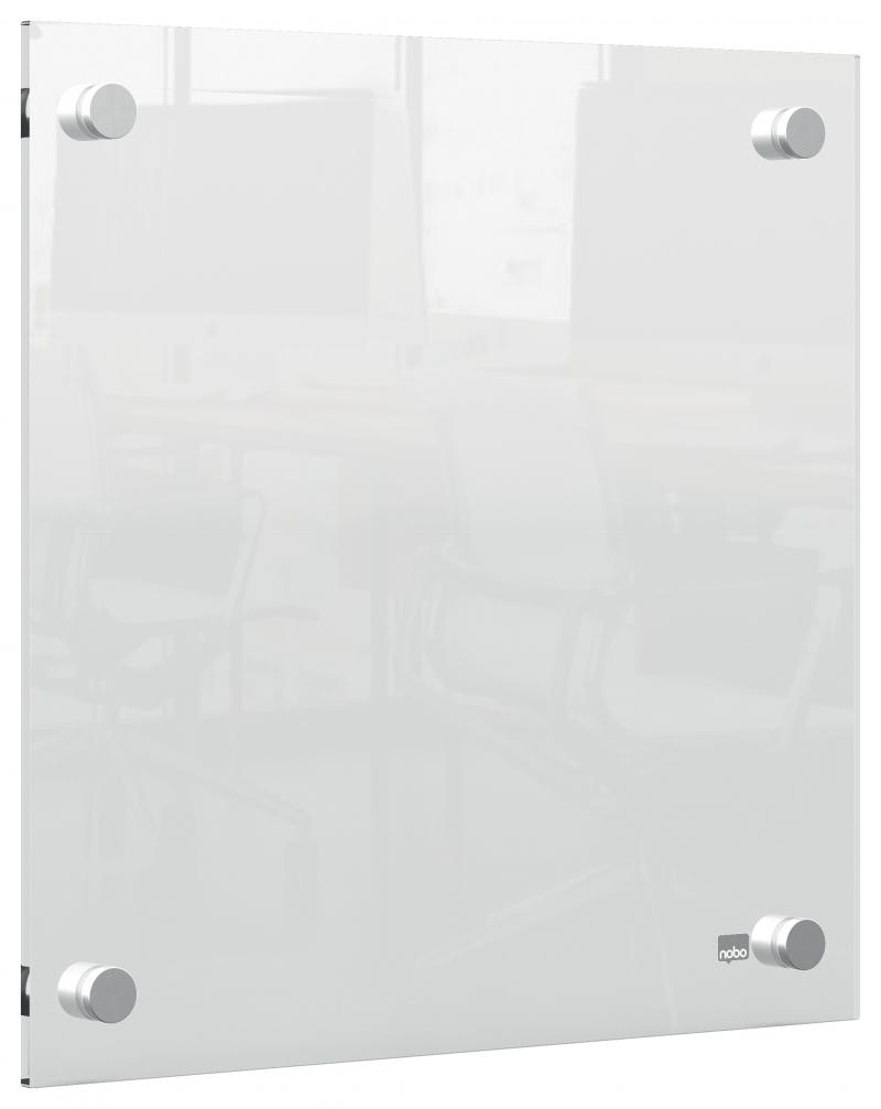 Mini whiteboard vgmonteret, transparent 300x300mm, Nobo 1915619