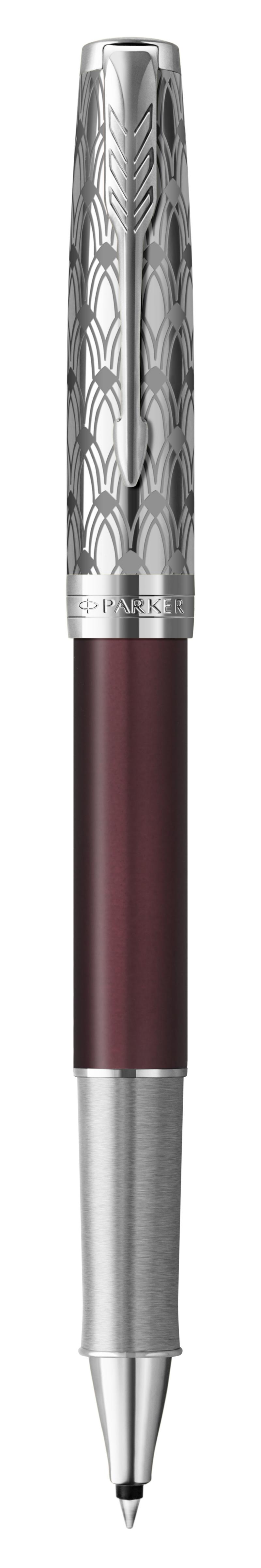 Sonnet Metal & Red CT Rollerball F Black, Parker 2119782