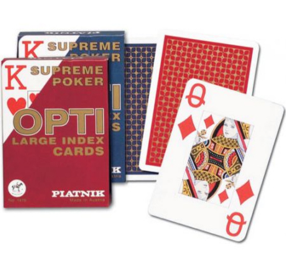 Spillekort Piatnik Opti, med store symboler velegnet til svagtseende