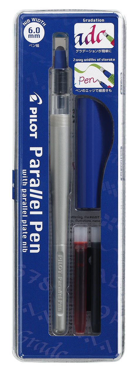Kalligrafipen Parallel Pen 6,0mm st sort, Pilot FP3-60-SS, 1stk