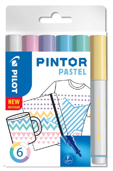 Marker Pintor Fine Pastel Mix 2,9 6stk, Pilot S06/0517467