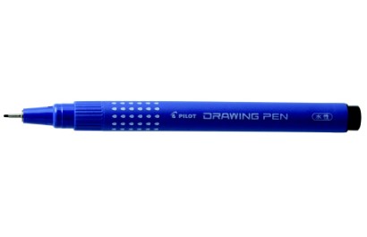 Filtpen m/htte Drawing Pen 0,5mm sort, Pilot SWN-DR-5,12stk