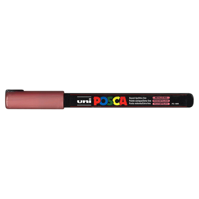 Uni PC-1MR-860 Posca marker 0,7mm, Metallic Rd (12stk), 401498860